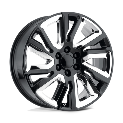 Performance Replicas PR202 22-Inch Gloss Black with Accents Wheels - 6x139.7 Bolt Pattern, 9-Inch Width, 78.10mm Center Bore
