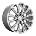 Performance Replicas PR211SM 24x10 Silver Machined Face Wheel with 6x139.7 Bolt Pattern and 78.1mm Center Bore