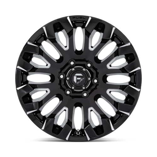 Fuel 1PC D828 QUAKE 18x9 Gloss Black Milled Wheel with 6x139.7 Bolt Pattern and 106.10 Center Bore