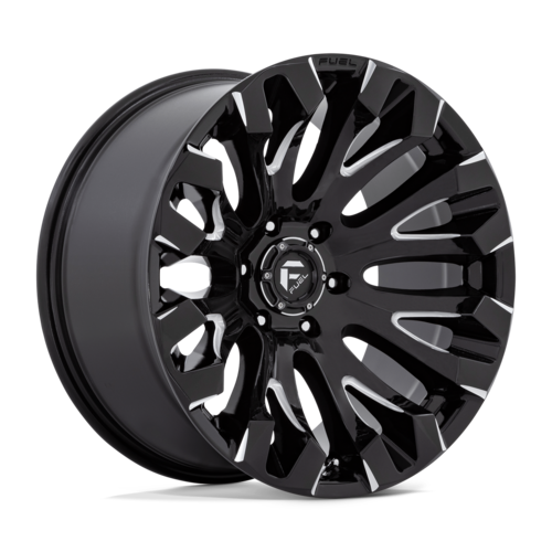 Fuel 1PC D828 Quake 20x10 Gloss Black Milled Wheel with 5x127 Bolt Pattern and -18 Offset