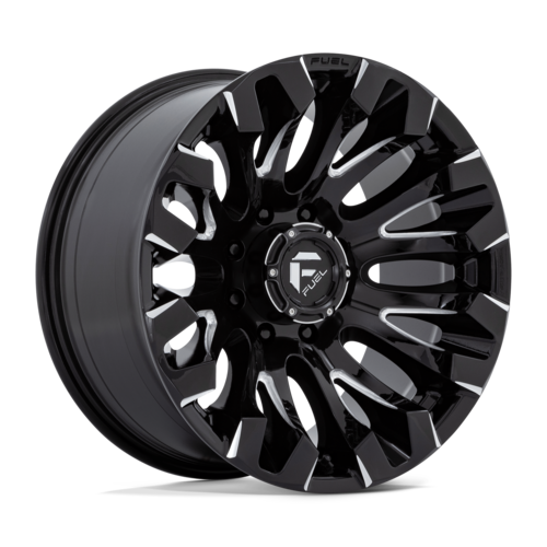 Fuel 1PC D828 Quake 20x10 Black Gloss Milled Wheel with -18 Offset