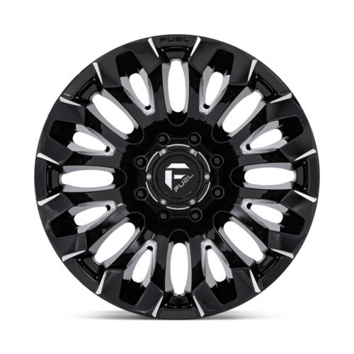 Fuel 1PC D828 Quake 20x10 Black Gloss Milled Wheel with -18 Offset