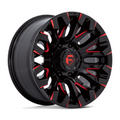 Fuel 1PC D829 QUAKE 18x9 Black Gloss with Red Milled Finish, 8x170 Bolt Pattern, +1 Offset