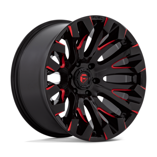Fuel 1PC D829 Quake 20x10 Gloss Black Milled Red Tint Wheel with -18 Offset and 5x127 Bolt Pattern