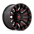 Fuel 1PC D829 Quake 20x10 Inch Gloss Black Milled Red Tint Wheel with -18 Offset and 8x170 Bolt Pattern