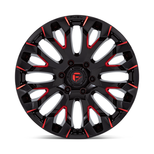 Fuel 1PC D829 Quake 20x9 Black Gloss with Milled Red Tint Wheel