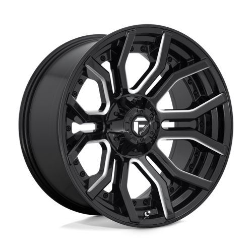 Fuel 1PC D711 RAGE 20x10 Gloss Black Milled Wheel with 6x135/6x139.7 Bolt Pattern and -18 Offset