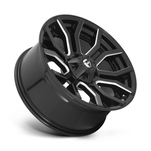Fuel 1PC D711 RAGE 20x9 Gloss Black Milled Off-Road Wheel with 6x135/6x139.7 Bolt Pattern