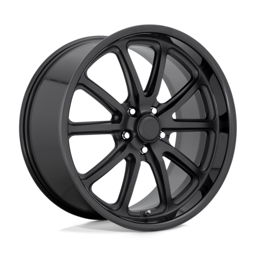 US Mag 1PC U123 RAMBLER 20x8.5 Inch Gloss and Matte Black Wheel with 5x114.3 Bolt Pattern and +32 Offset