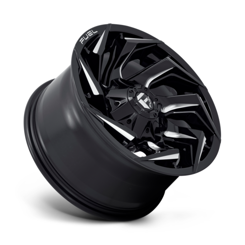Fuel 1PC Reaction 20x9 Gloss Black Milled Wheel with 8x180 Bolt Pattern and 124.20 Center Bore