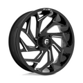 Fuel UTV D753 Reaction UTV 24x7 Gloss Black Milled Wheel with 4x137 Bolt Pattern and 110.10mm Center Bore