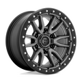 Fuel 1PC D680 Rebel 16x8 Matte Gunmetal Black Bead Ring Off-Road Wheel