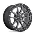 Fuel 1PC D680 Rebel 20x9 Matte Gunmetal Black Bead Ring Wheel with 5x150 Bolt Pattern and 110.10mm Center Bore
