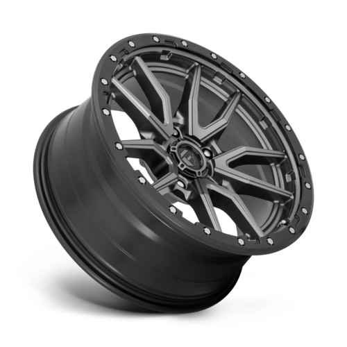 Fuel 1PC D680 Rebel 20x9 Matte Gunmetal Black Bead Ring Wheel with 5x150 Bolt Pattern and 110.10mm Center Bore