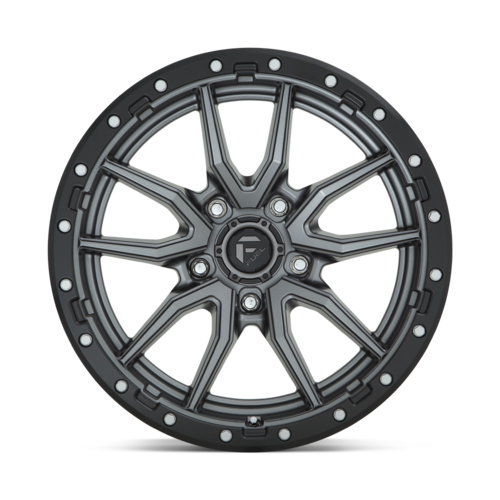 Fuel 1PC D680 Rebel 20x9 Matte Gunmetal Black Bead Ring Wheel with 5x150 Bolt Pattern and 110.10mm Center Bore