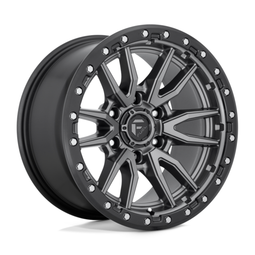 Fuel 1PC D680 Rebel 20x9 Matte Gunmetal Black Bead Ring Wheel