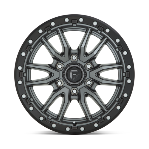 Fuel 1PC D680 Rebel 20x9 Matte Gunmetal Black Bead Ring Wheel with 5x150 Bolt Pattern and +20 Offset