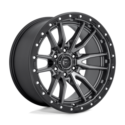 Fuel 1PC D680 Rebel 20x10 Matte Gunmetal Black Bead Ring Wheel for 6x135 Bolt Pattern