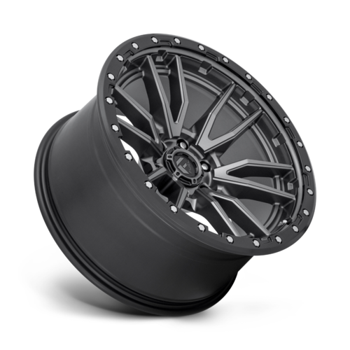 Fuel 1PC D680 Rebel 20x10 Matte Gunmetal Black Bead Ring Wheel for 6x135 Bolt Pattern