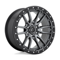 Fuel 1PC D680 Rebel 20x9 Matte Gunmetal Black Bead Ring Wheel with 6x135 Bolt Pattern and +20 Offset