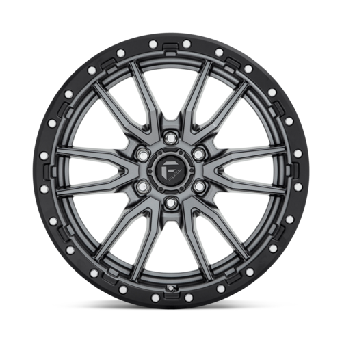 Fuel 1PC D680 Rebel 20x9 Matte Gunmetal Black Bead Ring Wheel with 6x135 Bolt Pattern and +20 Offset