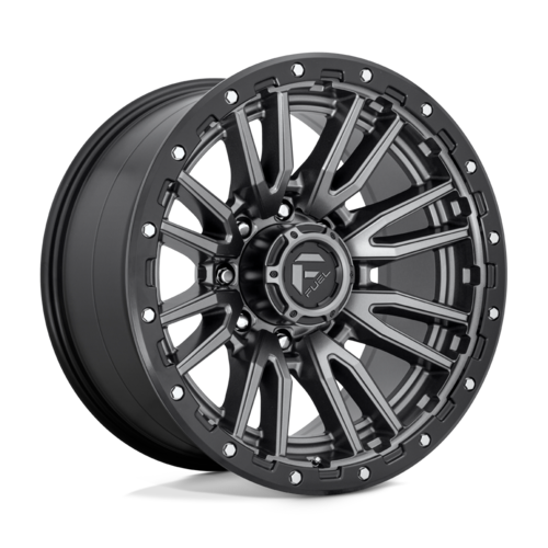 Fuel 1PC D680 Rebel 20x10 Matte Gunmetal Black Bead Ring Off-Road Wheel