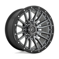 Fuel 1PC D680 Rebel 22x10 Matte Gunmetal Black Bead Ring Wheel with -18 Offset