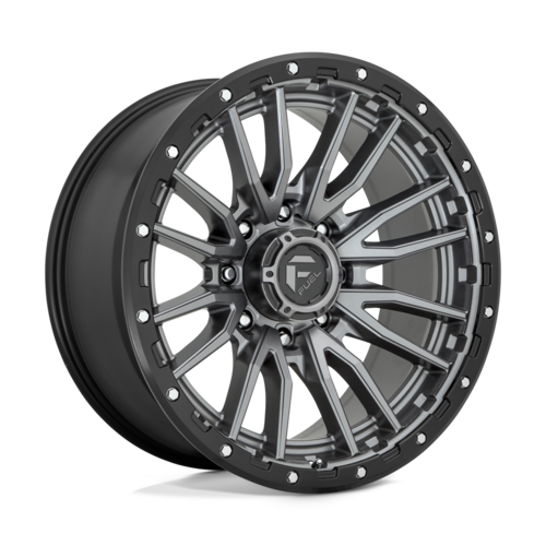 Fuel 1PC D680 Rebel 22x10 Matte Gunmetal Black Bead Ring Wheel with 8x170 Bolt Pattern and -18 Offset