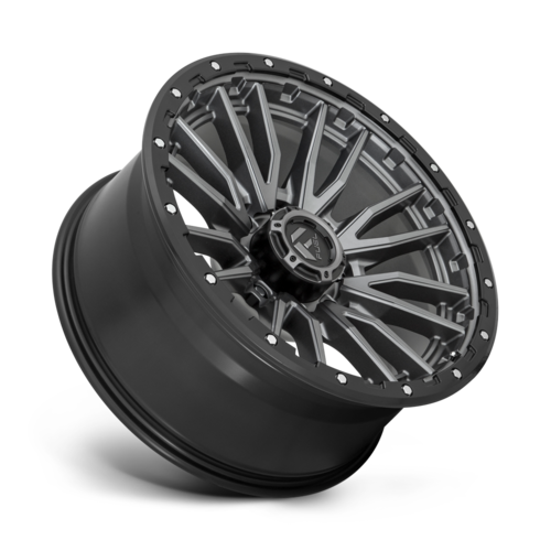 Fuel 1PC D680 Rebel 22x10 Matte Gunmetal Black Bead Ring Wheel with -18 Offset