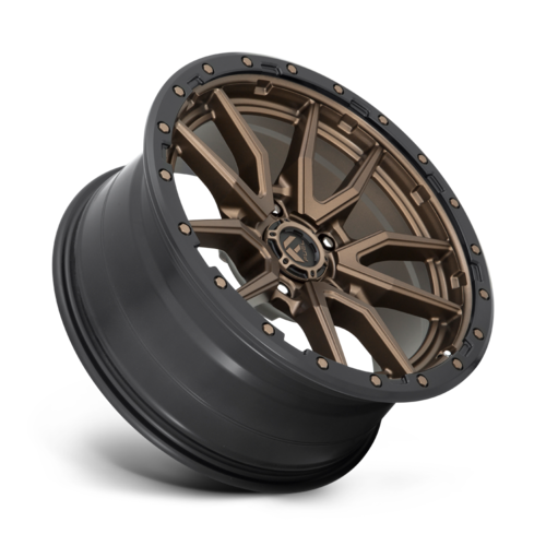 Fuel 1PC D681 Rebel 20x9 Matte Bronze Black Bead Ring Wheel with 5x139.7 Bolt Pattern