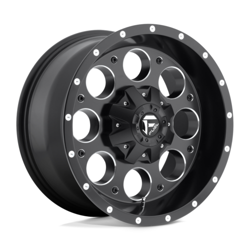 Fuel 1PC D525 Revolver 17x9 Matte Black Milled Wheel with 6x135/139.7 Bolt Pattern and 106.10 Center Bore