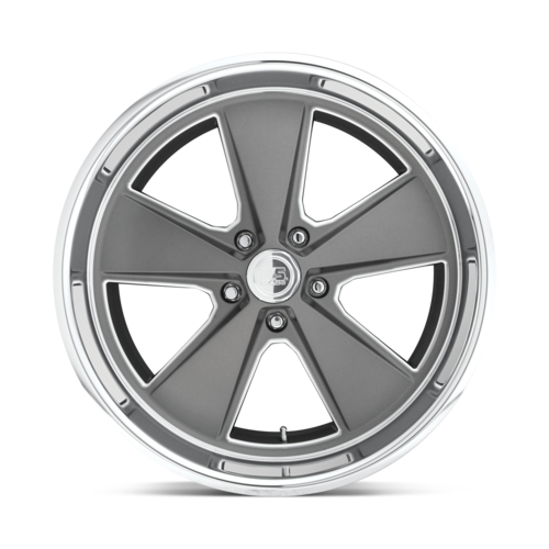 US Mag 1PC U120 Roadster 20x8 Matte Gunmetal Machined Wheel with 5x127 Bolt Pattern and 78.10 Center Bore