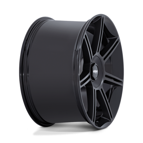 Rotiform FRA 22x12 Gloss Black with M-Black Spokes Wheel - 5x130 Bolt Pattern +60 Offset