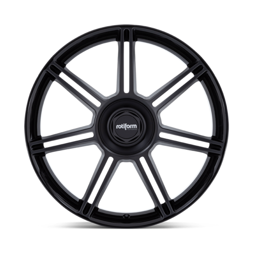 Rotiform FRA 22x12 Gloss Black with M-Black Spokes Wheel - 5x130 Bolt Pattern +60 Offset