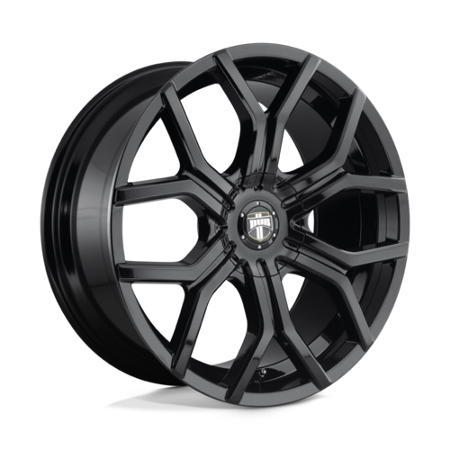 DUB 1PC Royalty 22x9.5 Inch Gloss Black Alloy Wheel with 6X135/6X139.7 Bolt Pattern and +30 Offset