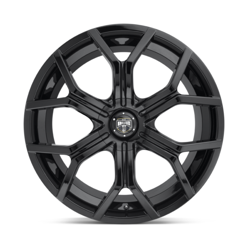 DUB 1PC S208 Royalty 22x9.5 Inch Gloss Black Alloy Wheel with 6x120/132 Bolt Pattern and +30 Offset