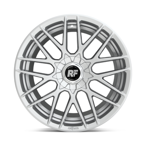 Rotiform R140 RSE 18x9.5 Inch Gloss Silver Alloy Wheels with 5x112/120 Bolt Pattern and 72.56mm Center Bore