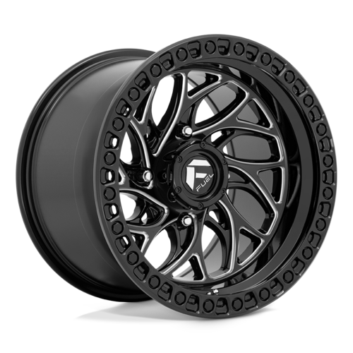 Fuel UTV D741 Runner UTV 15x10 Gloss Black Milled Wheel with 4x137 Bolt Pattern