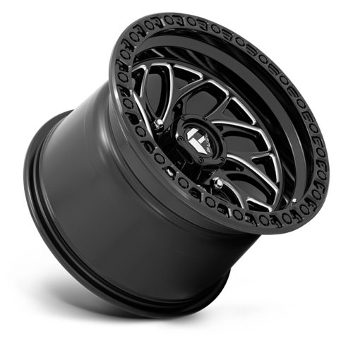 Fuel UTV D741 Runner UTV 15x10 Wheel with Gloss Black Milled Finish and 4x156 Bolt Pattern