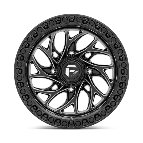 Fuel UTV D741 Runner UTV 15x10 Gloss Black Milled Wheel with 4x137 Bolt Pattern
