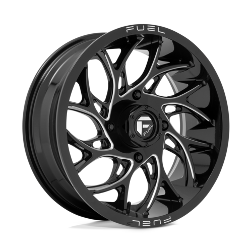 Fuel UTV D741 Runner 18x7 Gloss Black Milled Wheel with 4x137 Bolt Pattern and 13mm Offset