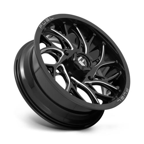 Fuel UTV D741 Runner 18x7 Gloss Black Milled Wheel with 4x137 Bolt Pattern and 13mm Offset