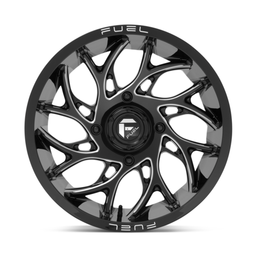 Fuel UTV D741 Runner 18x7 Gloss Black Milled Wheel with 4x137 Bolt Pattern and 13mm Offset