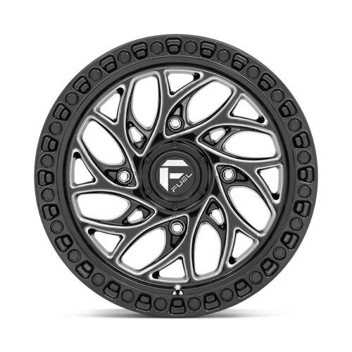 Fuel UTV D741 Runner UTV 15x7 Gloss Black Milled Wheel with 4x156 Bolt Pattern and 132mm Center Bore