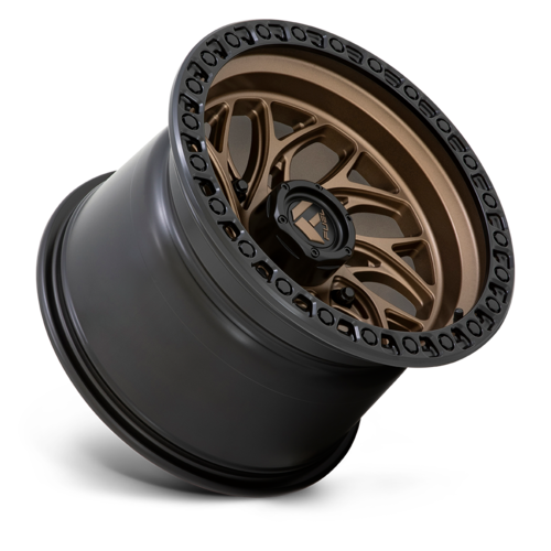 Fuel UTV D777 Runner UTV 15x10 4x156 Bronze with Black Ring Wheel