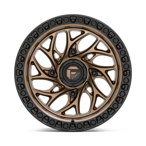 Fuel UTV D777 Runner 15x10 Bronze with Black Ring Wheel for UTVs