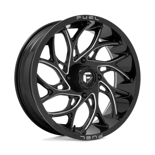 Fuel UTV D741 Runner UTV 20x7 Gloss Black Milled Wheel with 4x137 Bolt Pattern and 110.10mm Center Bore