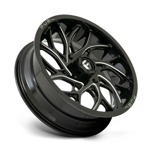 Fuel UTV D741 Runner UTV 20x7 Gloss Black Milled Wheel with 4x137 Bolt Pattern and 110.10mm Center Bore