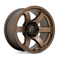 Fuel 1PC D768 RUSH 17x9 Matte Bronze Wheel with -12mm Offset and 6x139.7 Bolt Pattern