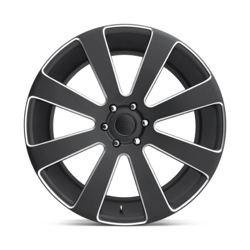 DUB 1PC S187 8-BALL Matte Black Milled 22x9.5 Wheel with 6x135 Bolt Pattern and +30 Offset